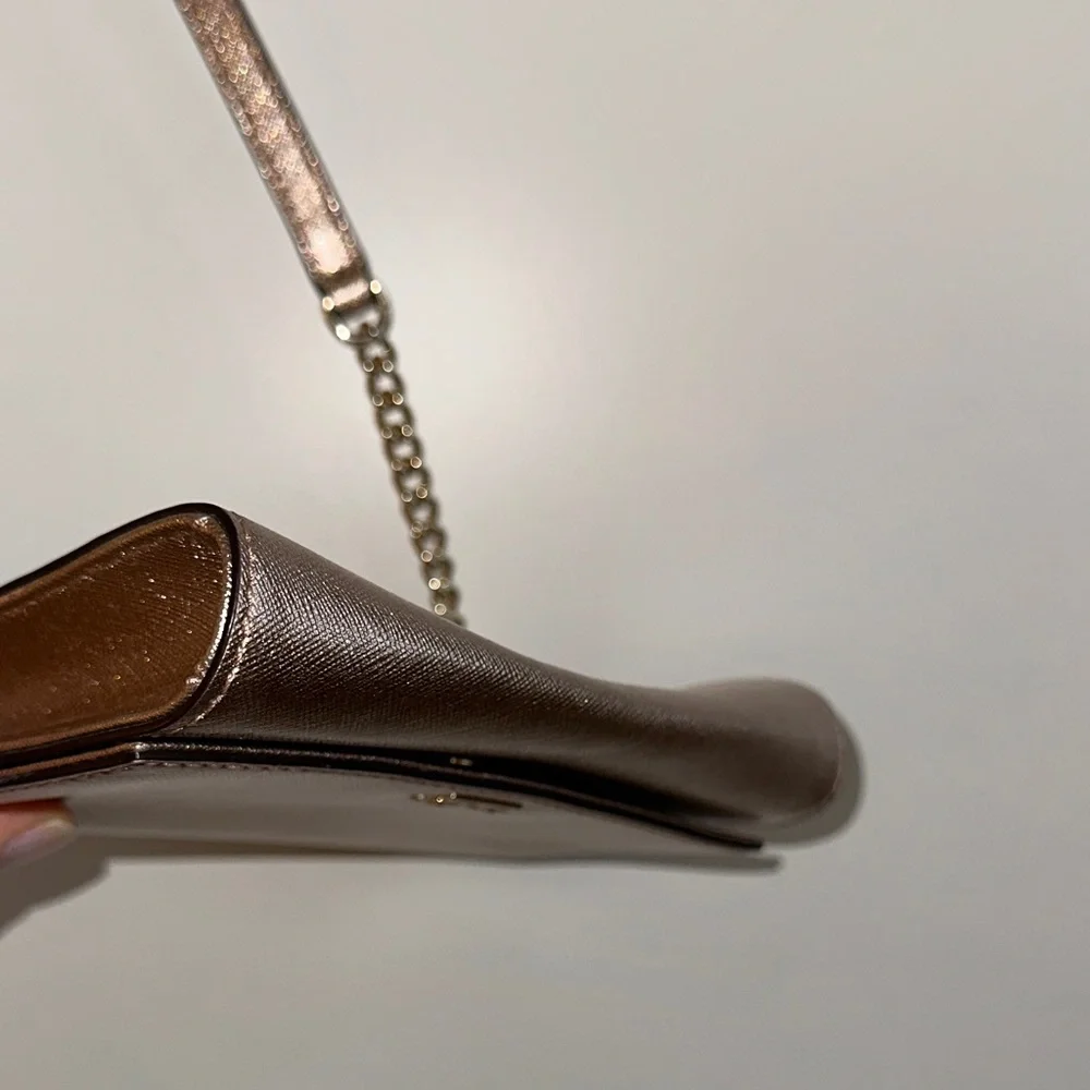 Kate Spade Rose Gold Metallic Crossbody Bag